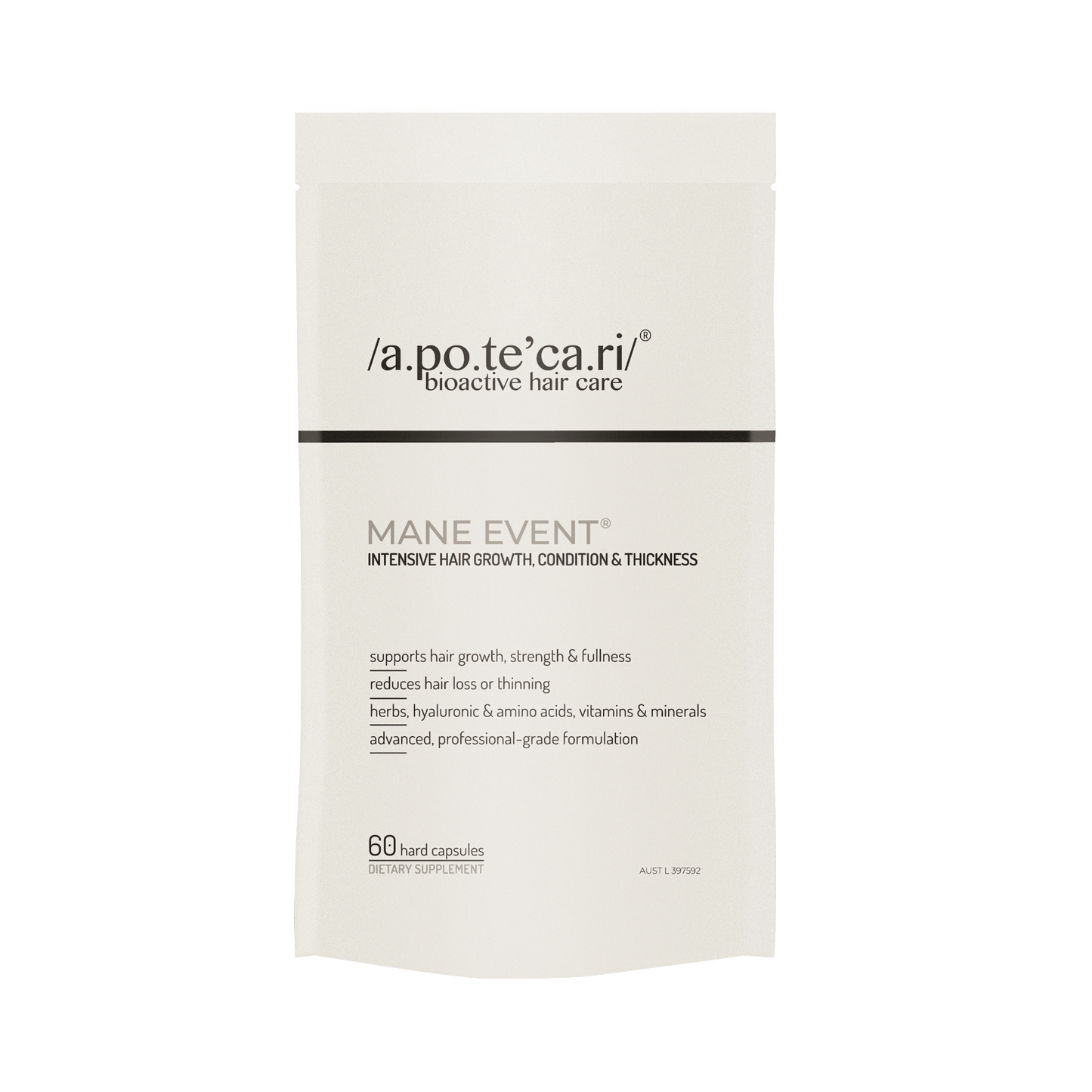 Apotecari - Mane Event Replenish Pack 60 hard capsules