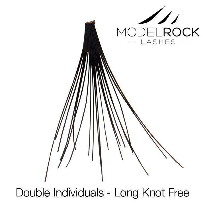 Modelrock - Double styled individual lashes - knot free