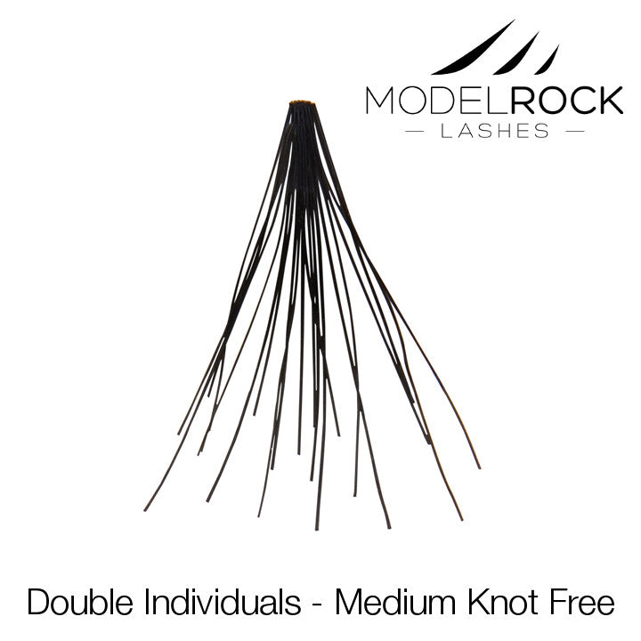 Modelrock - Double styled individual lashes - knot free