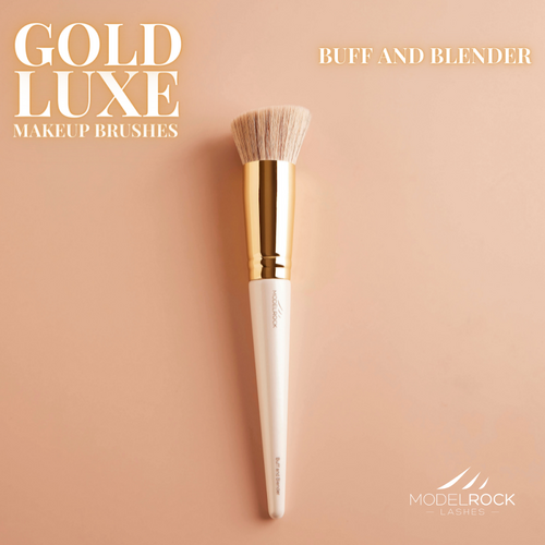 Modelrock - Gold Luxe Makeup Brush - Buff and Blender