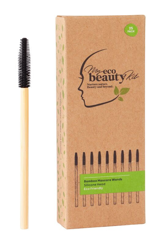 My Eco Beauty - Bamboo Mascara Wands Silicone Head - 25 pack