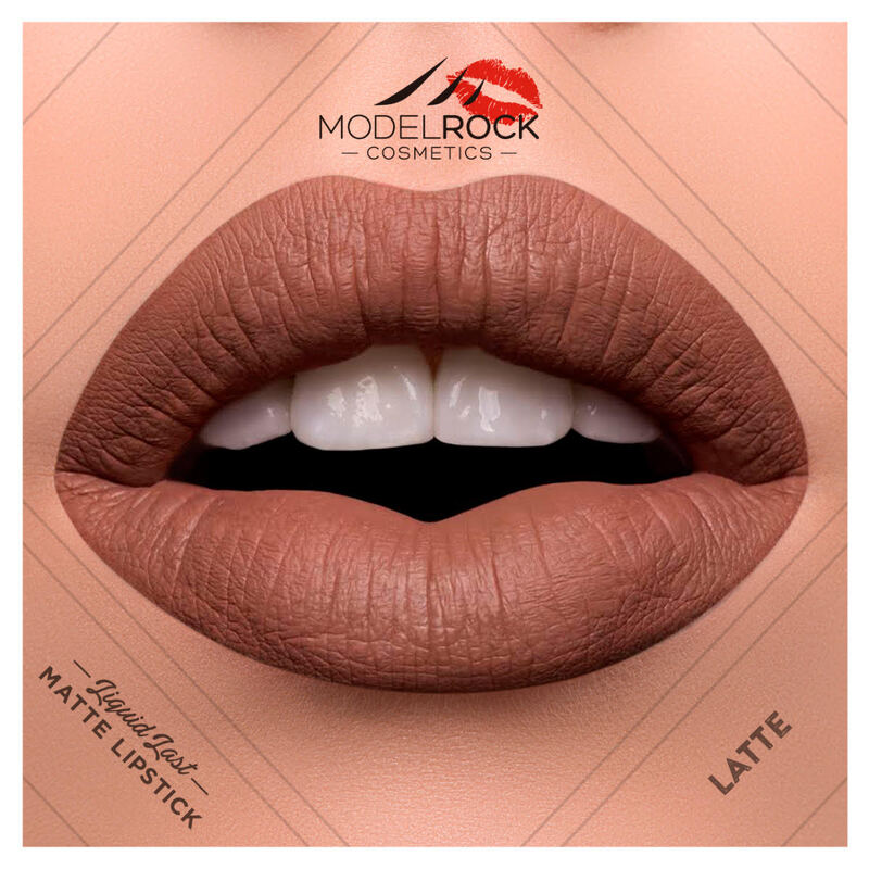 Modelrock- Liquid to Matte Longwear Lipstick- Latte