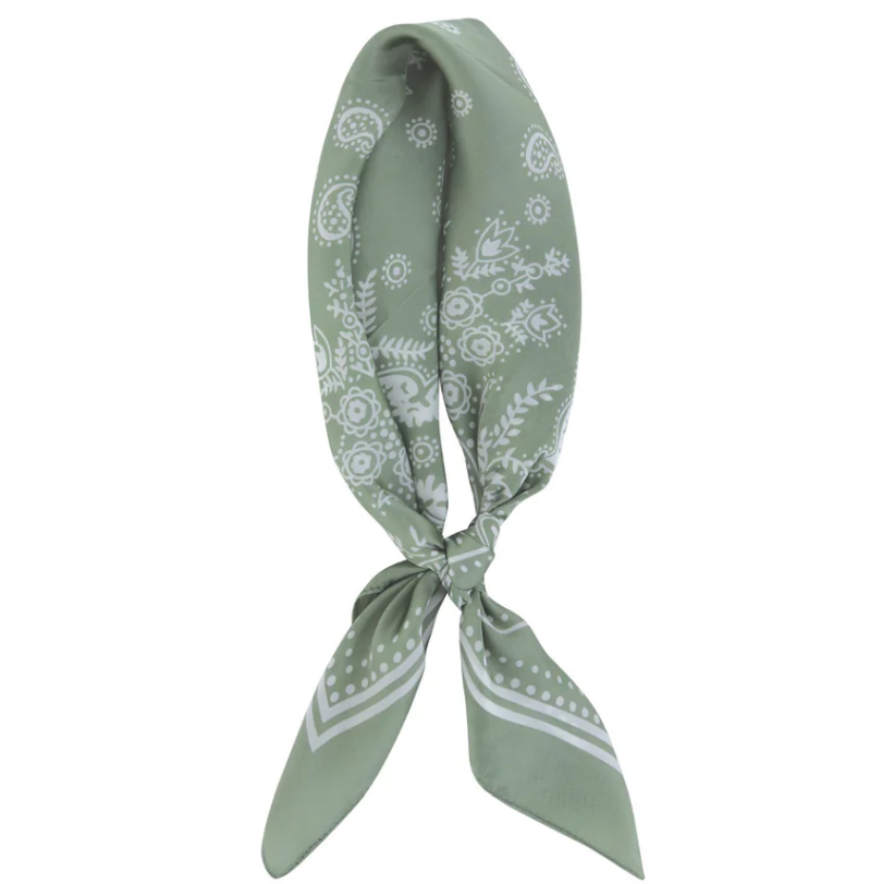 Green hot sale head scarf