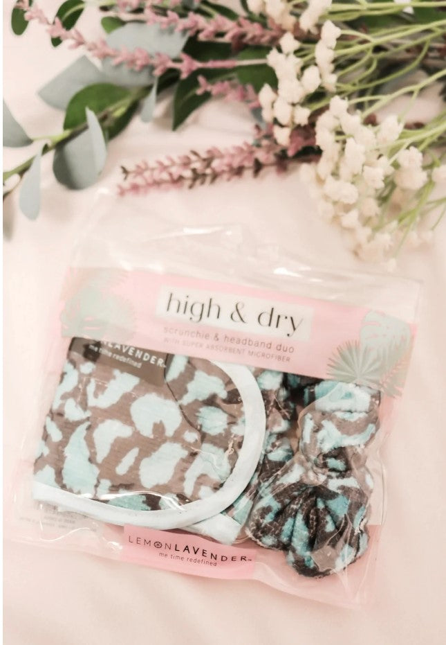 Lemon Lavender High and Dry Duo - Teal Grey