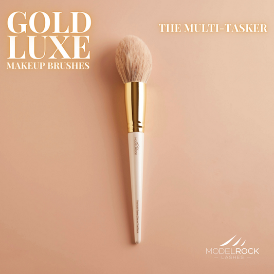 Modelrock- Gold Luxe Makeup Brush - The Multi-Tasker / Serve that Face